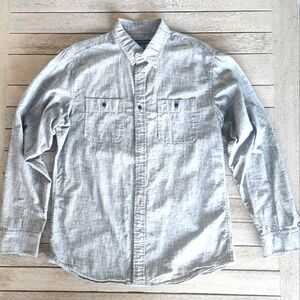 Banana Republic | Men's Gray Button Down Shirt | SZ M